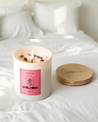 AOOVOO Rose Scented Candles for Women - – Burn Time: Approximately 50 hours – Image 11