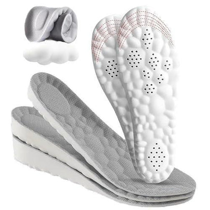 4D Cloud Height Increase Insoles for Men Women - Cloud Tech Insole, Soft Memory Foam Insoles, Comfort Steppers Height Increase Insoles Trim to Fit for Men Women (Gray, 1.4-in US Men 8-11)