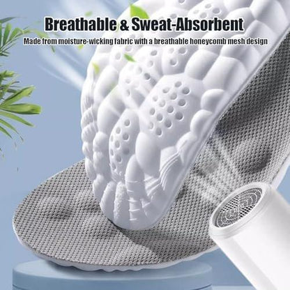 4D Cloud Height Increase Insoles for Men Women - Cloud Tech Insole, Soft Memory Foam Insoles, Comfort Steppers Height Increase Insoles Trim to Fit for Men Women (Black, 1.4-in US Men 8-11)