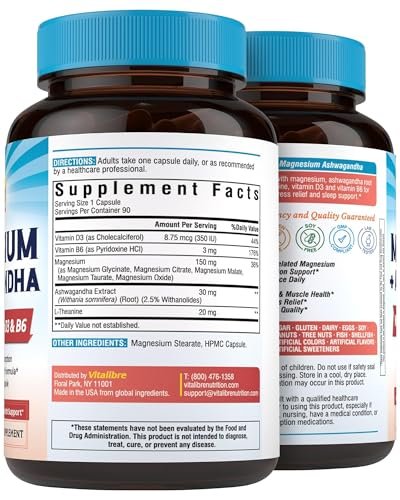 Vitalibre Magnesium Complex with Ashwagandha – Item Weight: 0.1 pounds – Image 7