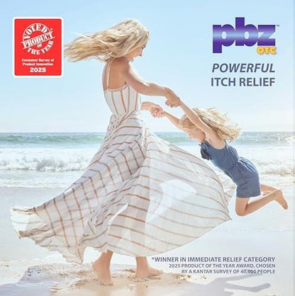 PBZ OTC Antihistamine Cream with 1% Tripelennamine, Kid Safe Itch Relief, 1 Oz, 2 Pack