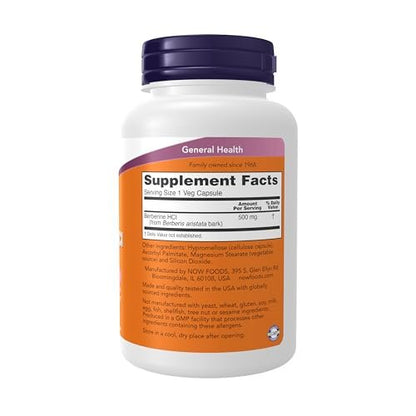 Now Supplements, Berberine HCL 500 mg, – 500 mg of Berberine HCL per Capsule: Each capsule delivers a high-potency – Image 2