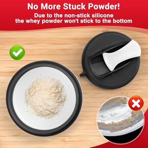 Tilcore Collapsible Protein Shaker & Water Bottle Food-Grade, Leakproof Lid 600mL/20oz Shaker Cup - Reusable Silicone Shaker Cups for Protein Shakes with Mixing Ball for Gym-goers & Travelers - görsel 13