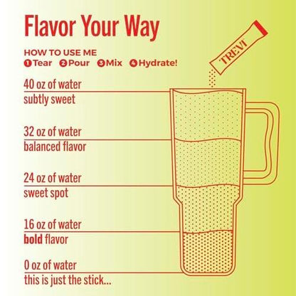TREVI™ Everyday Sugar Free Electrolytes - Essential Drink Mix Hydration Powder Packets - 28 Count - Strawberry Kiwi