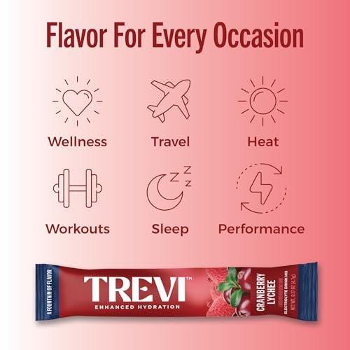 TREVI™ Everyday Sugar Free Electrolytes - Essential Drink Mix Hydration Powder Packets - 28 Count - Cranberry Lychee - görsel 9