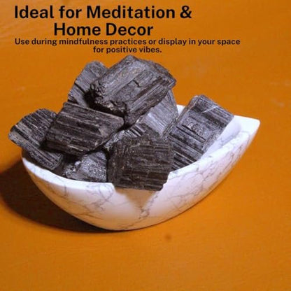 Large 1.25-2.0” Natural Black Tourmaline Raw Crystals Stones for Meditation, Chakra, Reiki, Crystal Grid, Energy Work, Wire Wrapping, Tumbling & Spiritual Home Decor