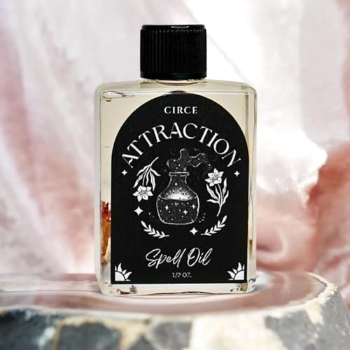 CIRCE Attraction Spell Oil - Enhance Magnetic Energy, Invite Positivity & Love - Add to Bath, Use in Rituals, Wear as Fragrance to Align w/Desires - Rose Petals, Cinnamon Chips & Grapeseed Oil- 1/2oz - görsel 11