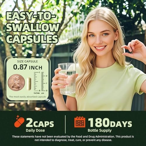 GREENPEOPLE Whole-Leaf Moringa Capsules 1500mg - High Potency 10:1 Moringa Oleifera Leaf Extract - Natural Green Superfood for Energy & Immune Support - Vegan, Non-GMO, Caffeine Free - 180 Count (Pack of 2) - görsel 9