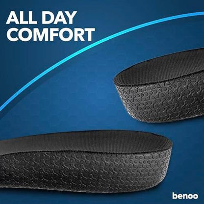 Heel Lift (1 Inch) Height Increase Insoles for Men, Half Shoe Lift Insert, Comfortable Instant Height Boost (Mens 10-11.5)