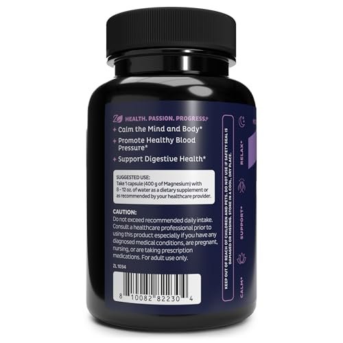 Zeal Naturals Magnesium Oxide Capsules 400mg – with NU-MAG® – Supports Calm Sleep, Muscle, Nerve & Digestive Health | Non-GMO, Third Party Tested | 45 Capsules - görsel 16