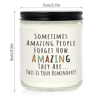 Craftique Gifts for Women, Birthday Gifts for Women- You're Amazing Candle- Friendship/Thank You/Inspirational Gift for Woman Her Friend Teacher Mom Girlfriend Sister Bestie Lavender