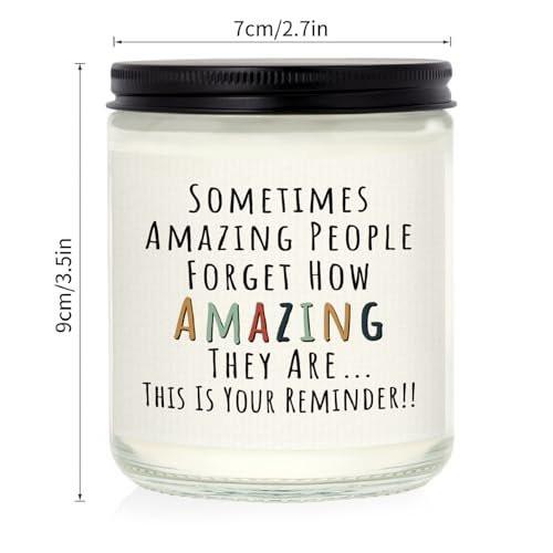 Craftique Gifts for Women, Birthday Gifts for Women- You're Amazing Candle- Friendship/Thank You/Inspirational Gift for Woman Her Friend Teacher Mom Girlfriend Sister Bestie Lavender - görsel 12