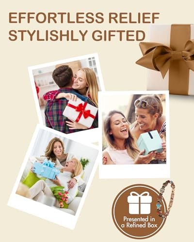 Feraco Pure Copper Bracelets for Women, – Natural Turquoise & Stones: Authentic turquoise and other natural – Image 14