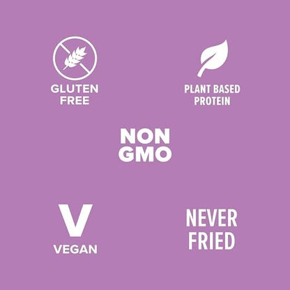 Pure Protein Cinnamon Sugar Popped Crisps - 12g Plant Based Protein, Gluten Free, Non GMO, Vegan, Air Popped & Puffed Crisps – Healthy Protein Snacks – 12 Pack