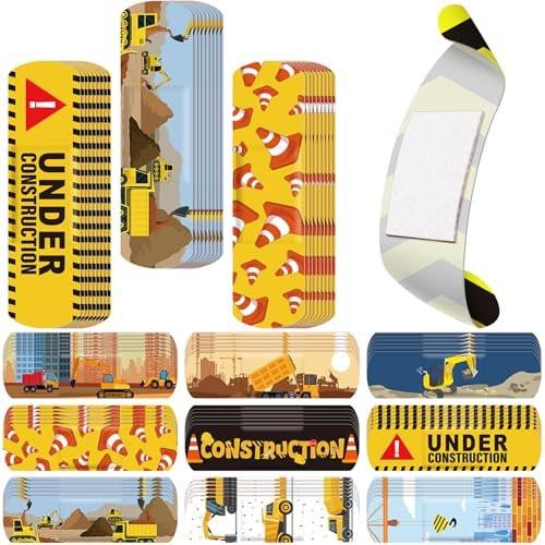 Panelee 120 Pcs Kids Dog Farm Animal Adhesive Bandages Monster Construction Trucks 20 Styles Puppy Cute Waterproof Breathable Bandages for Kids Girl Boy Children Toddler (Construction Trucks) - görsel 11