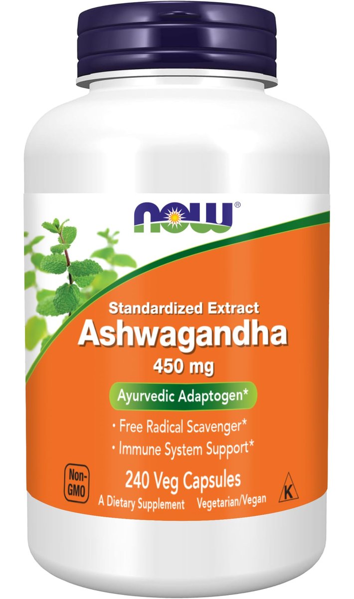 NOW Foods Ashwagandha Extract 450 mg - Vegan, Kosher, Non-GMO - 240 Veg Capsules - görsel 4