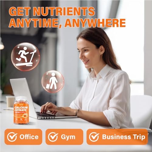 Calcium 1200 mg with Vitamin D3 Supplement – High Potency Calcium: 1200 mg of calcium per serving helps maintain – Image 1