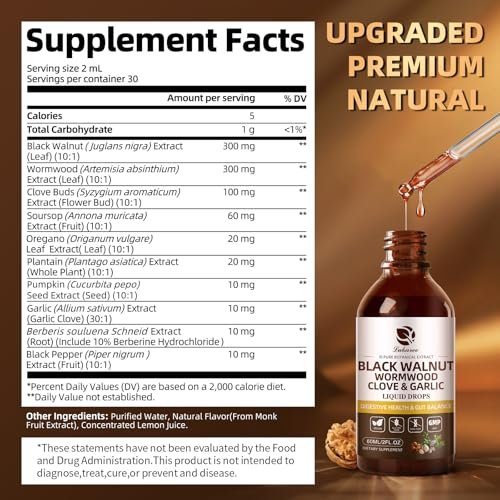 Lukaree Wormwood Black Walnut Clove Cleanse – Pure and Potent: Free from artificial additives, fillers, and common – Image 5