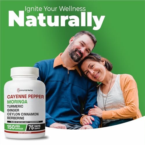 Immortal Herbs Cayenne Pepper Moringa – Extra Strength Formula: Each serving provides a concentrated dose of – Image 1