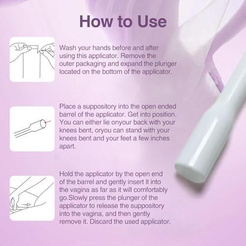 Dizzily 30 Pack Disposable Vaginal Suppository Applicators for Women, Individually Wrapped, Hygienic - Fits Most Suppositories, Pills, Tablet, Size 00 Capsules and Feminine Care Applicator - görsel 3