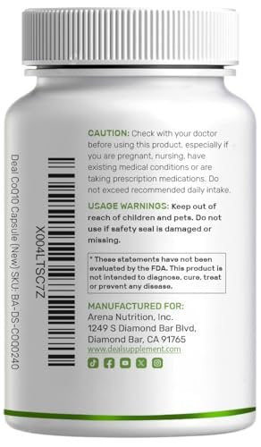 DEAL SUPPLEMENT CoQ10 300mg with Omega 3 – Omega-3 (from Fish Oil): 100mg per serving – Image 8