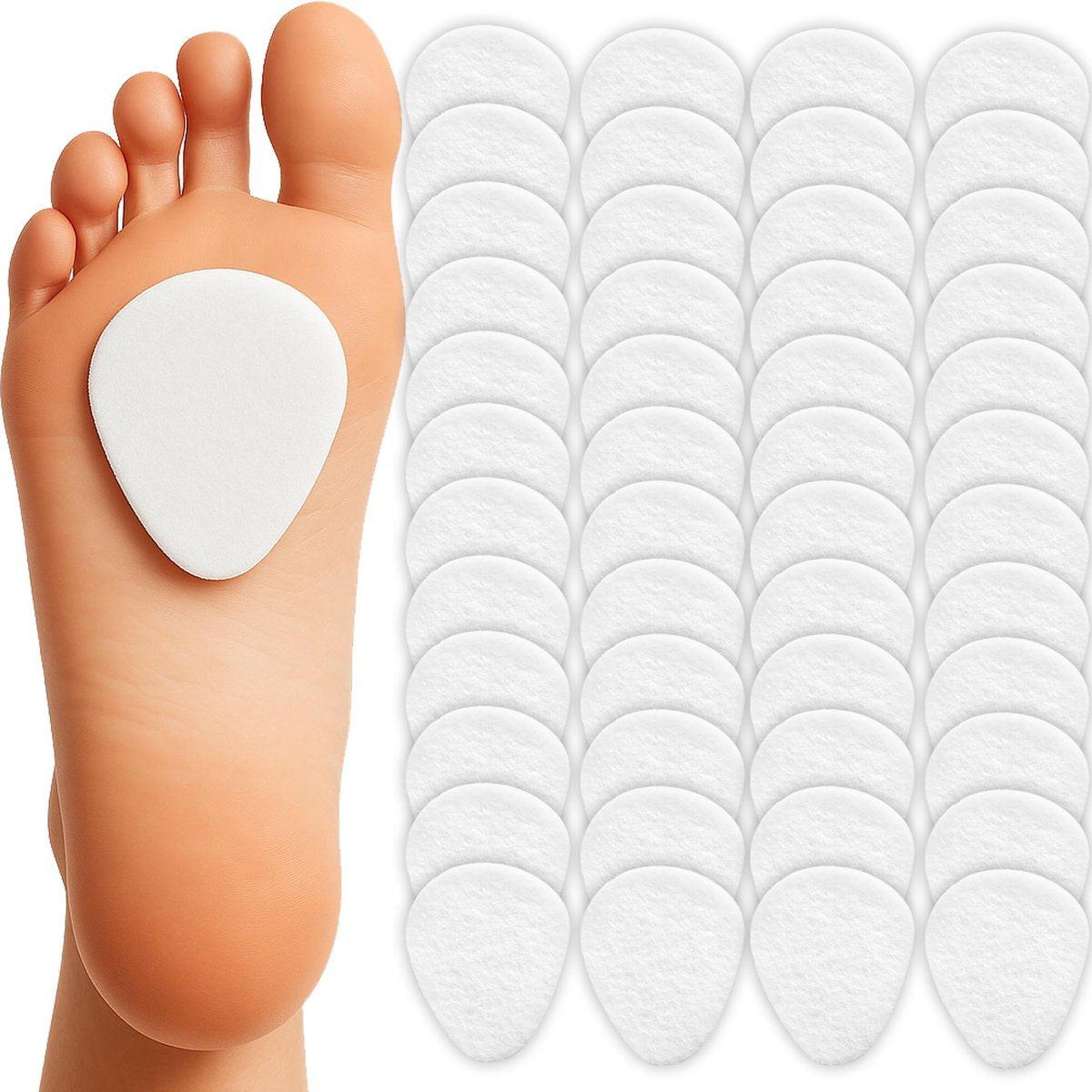 Metatarsal Pads for Women & Men (48 Pack) Ball of Foot Cushions for Pain Relief, Felt Metatarsal Foot Pads for All Shoe Types, Morton's Neuroma, Full Day Comfort, One Size Fits All (1/4” Thick) - görsel 14