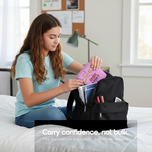 Primo Lines Period Pouch – Compact, Stylish, Discreet Period Bag For School with Waterproof Lining Fits Pads & Tampons, Cute Pad Bag for Teens, Travel, School, Girls Period Kit - görsel 7