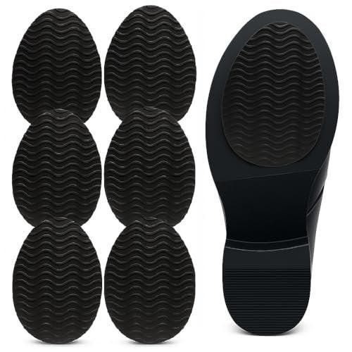 Non-Skid Shoe Pads – 3" × 4.3" Anti-Slip Sole Protectors for Dress Shoes & Leather Soles – Self-Adhesive Grip Pads (Black, 3 Pairs) - görsel 12