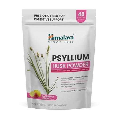 Himalaya Raspberry Lemon Psyllium Husk Powder, Daily Fiber Supplement for Digestive Health & Regularity, Sugar-Free, Gluten-Free, Vegan, No Artificial Colors, Easy-to-Mix, 12 oz (340 g) - görsel 3