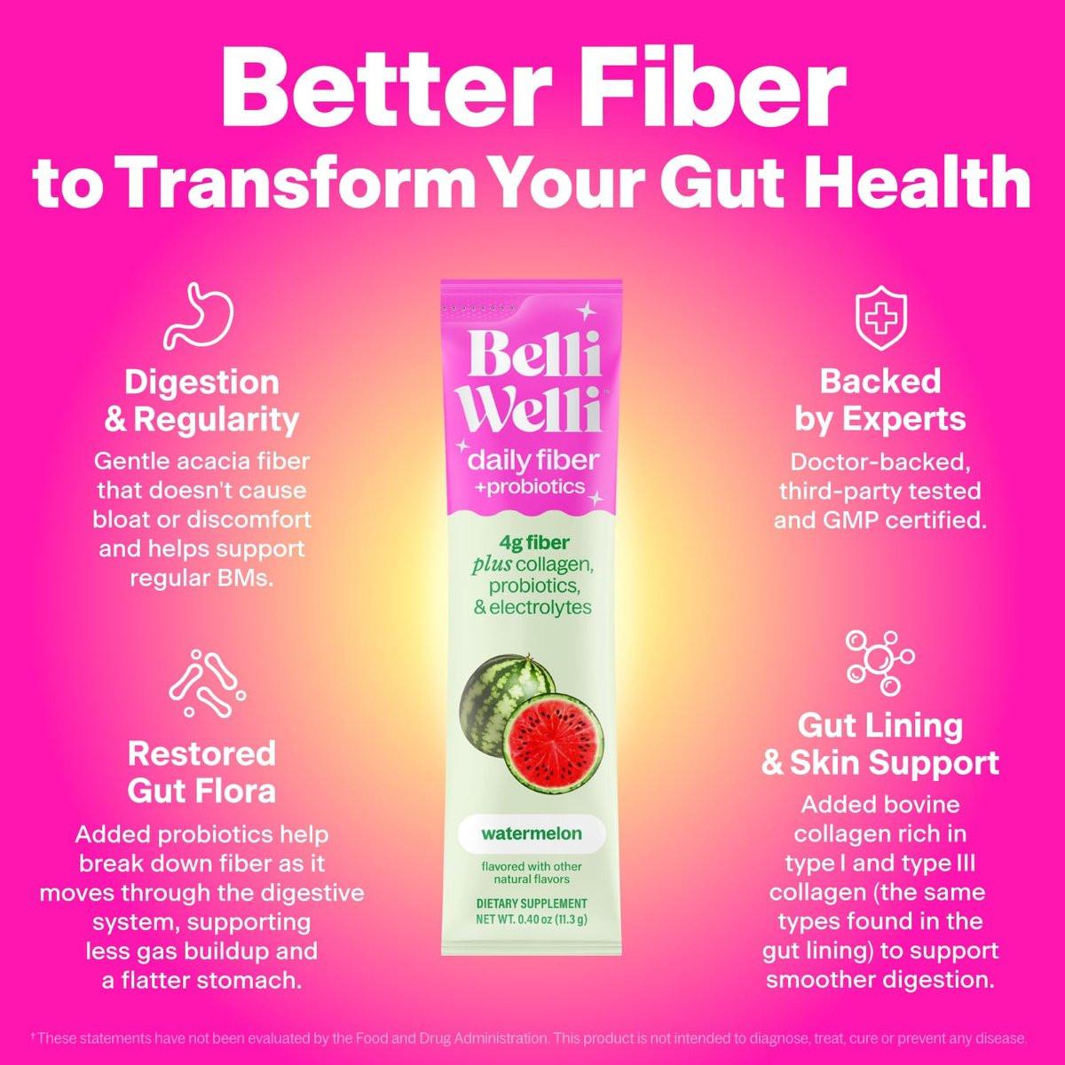 Belli Welli Daily Fiber Supplement Packets – Single-Serve Packets: Pre-measured for convenience—just tear, mix, – Image 4