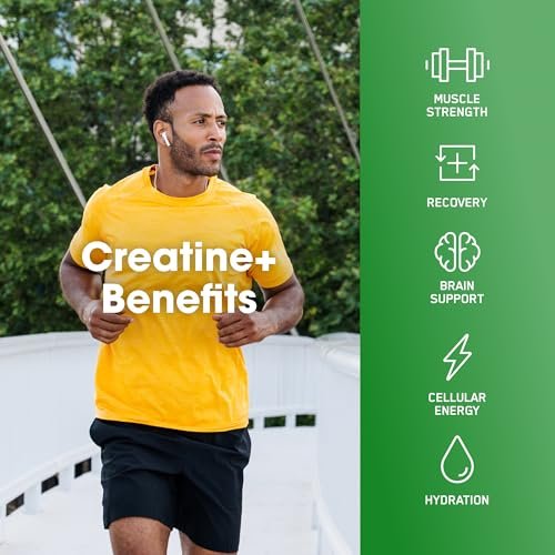 Optimum Nutrition Creatine Monohydrate Plus Powder, Strawberry Peach Flavored Creatine Performance Blend, with Electrolytes for Hydration, Added Vitamins, 40 Servings, 360 Grams - görsel 11