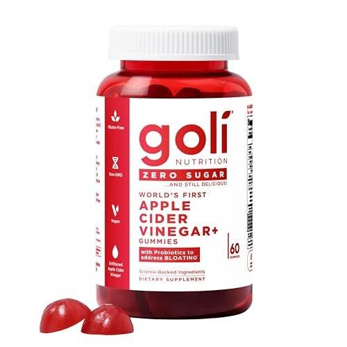 Goli Zero Sugar Apple Cider Vinegar Gummies - ACV with Vitamin B12 and Probiotics - No Sugar Alcohols - Vegan, Keto-Friendly, Gluten-Free - görsel 2