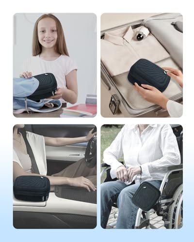 Krypthos Carrying Case Compatible with Compact Portable Handheld Inhaler Nebulizer or Asthma Inhaler for Adults and Kids, Inhaler Spacer Bag, Compact Medical Holder Case (Black) - görsel 10