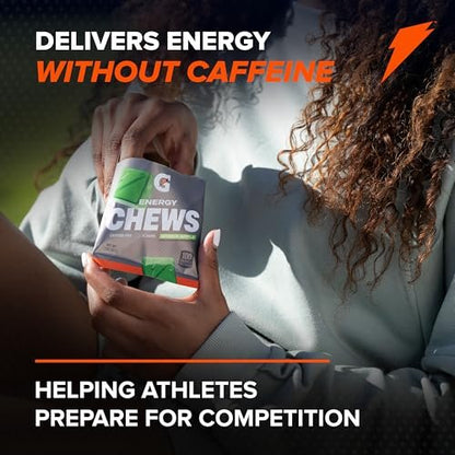 Gatorade Energy Chews, Cool Blue, Caffeine Free, B12, 100 Calorie Pouches (5 Pack)
