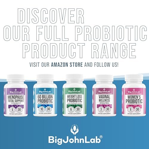 BIGJOHNLAB® - Probiotics for Weight Management & Bloating - 6 Probiotic Strains - Prebiotics - Key Ingredient Cayenne & Green Tea - Supports Gut Health - Weight Management for Women & Men - 30 CT - görsel 1