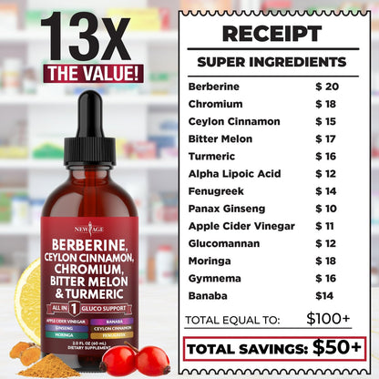 Berberine with Ceylon Cinnamon Supplement – Comprehensive Blood Sugar Support: Berberine, Ceylon cinnamon, and – Image 11