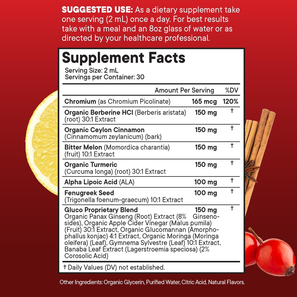 Berberine with Ceylon Cinnamon Supplement – Multi-Ingredient Formula: Includes glucomannan for fiber support, – Image 3