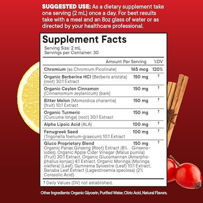 Berberine with Ceylon Cinnamon Supplement – Easy to Use: Simply take the recommended number of drops daily. No – Image 4