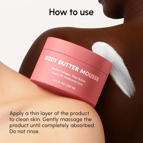 MAREE Body Butter Cream – Whipped Body Butter for Women Smell Good – Ayurvedic Skin Care – Body Moisturizer for Dry Skin – Vanilla Shea Butter Cream for Women & Men with Marine Collagen & Argan Oil - görsel 3