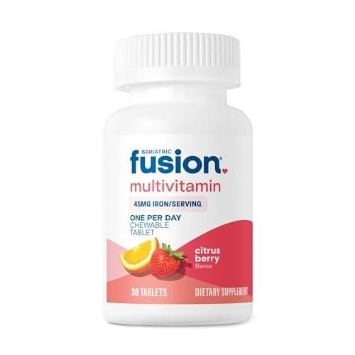 Bariatric Fusion One Per Day Bariatric Multivitamin with Iron Chewable | Citrus Berry Flavor | Vitamins for Gastric Bypass and Sleeve Gastrectomy | Non-GMO | 30 Count - görsel 4