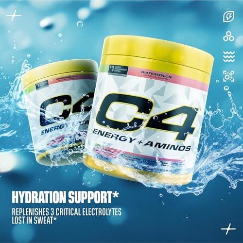 Cellucor C4 Energy + Aminos Powder, 5g BCAAs – 100mg Natural Caffeine from Green Coffee Bean: Get a clean, – Image 16