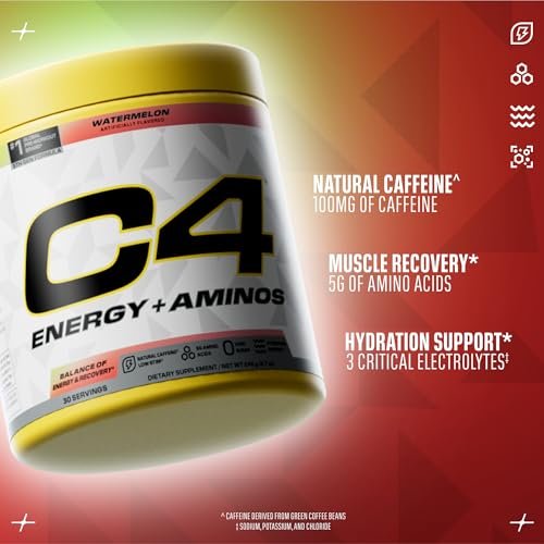 Cellucor C4 Energy + Aminos Powder, 5g BCAAs – Form: Powder – Image 6