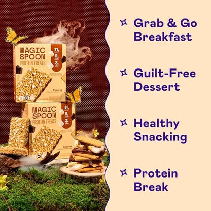Magic Spoon Treats - 8 High Protein Bars, – Gluten-Free & Keto-Friendly: Made without gluten or grains, with only – Image 3