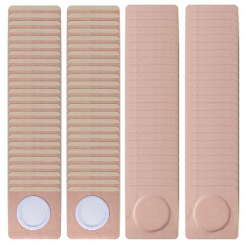100Pcs Disposable Castor Oil Belly Button Patch | 3.15"*3.15" Highly Absorbent | Self-Adhesive Castor Oil Pack Wrap for Neck/Shoulders/Knees | No Wash | Organic Cotton | Anti-Seepage - görsel 1
