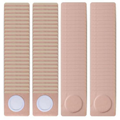 100Pcs Disposable Castor Oil Belly Button Patch | 3.15"*3.15" Highly Absorbent | Self-Adhesive Castor Oil Pack Wrap for Neck/Shoulders/Knees | No Wash | Organic Cotton | Anti-Seepage