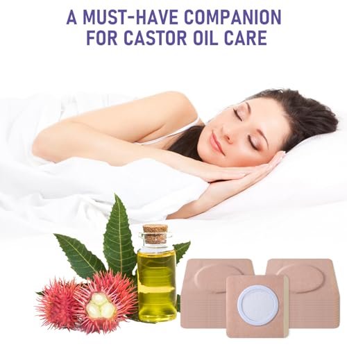 40Pcs Disposable Castor Oil Belly Button Patch | 3.15"*3.15" Highly Absorbent | Self-Adhesive Castor Oil Pack Wrap for Neck/Shoulders/Knees | No Wash | Organic Cotton | Anti-Seepage - görsel 14