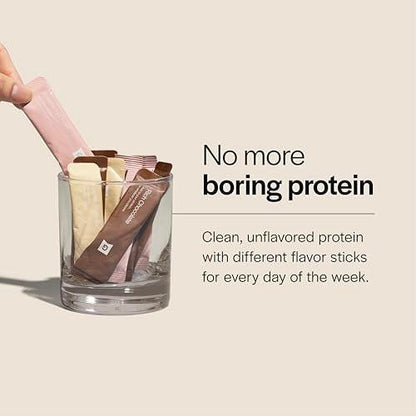 Gainful Flavor Sticks for Unflavored Protein Powder, Neapolitan Variety Pack, Strawberry, Chocolate & Vanilla Flavor Boosters, For Plant Based or Whey Protein, No Sugar Added, 14 Count