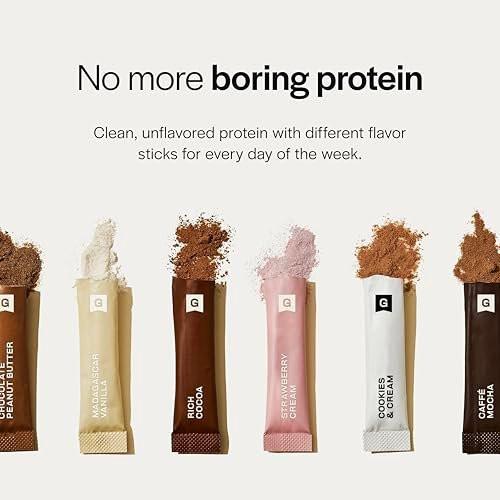 Gainful Flavor Sticks for Unflavored Protein Powder, Sweet Treat Variety Pack, Vanilla, Salted Caramel, Cookies & Cream Flavor Boosters, for Plant Based or Whey Protein, No Sugar Added, 14 Ct - görsel 12