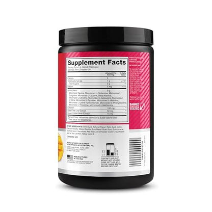Optimum Nutrition New Flavor Amino Energy - Pre Workout with Green Tea, BCAA, Amino Acids, Keto Friendly, Green Coffee Extract, Energy Powder - Peach Mango Tango, 30 Servings (Packaging May Vary)