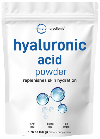 Micro Ingredients Hyaluronic Acid Serum – 50 Grams Supply: Concentrated powder provides long-lasting use—just a – Image 10
